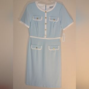 Shelby And Palmer Blue and White Dress NWT